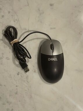 Dell Black and Silver USB Optical Mouse